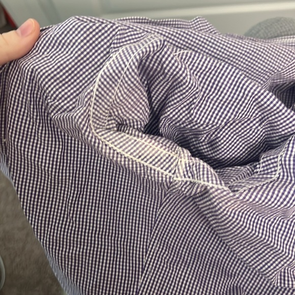 Dark Purple Gingham RL Button Down - Picture 8 of 10